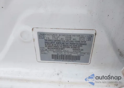 2013 Nissan Versa 1.6 S z USA, uszkodzony, nr VIN 3N1CN7APXDL819077